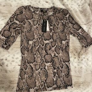 AFRM x Nordstrom Snakeskin print top XS NWT